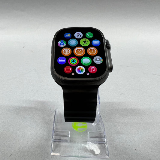Unlocked Apple Watch Ultra 3 49MM Black Titanium Black Sport Band MF0J4LW/A