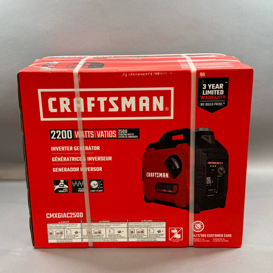 New Craftsman 2200 Watts Inverter Generator CMXGIAC2500