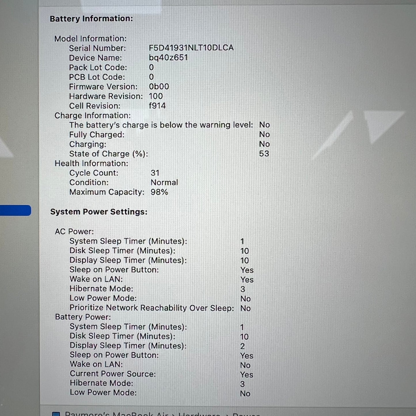 2022 Apple MacBook Air 13.6" M2 8 Core 3.5GHz 8GB RAM 256GB SSD A2681