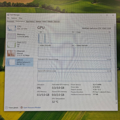 Zotac GeForce GTX 1060 3GB GDDR5 Graphics Card