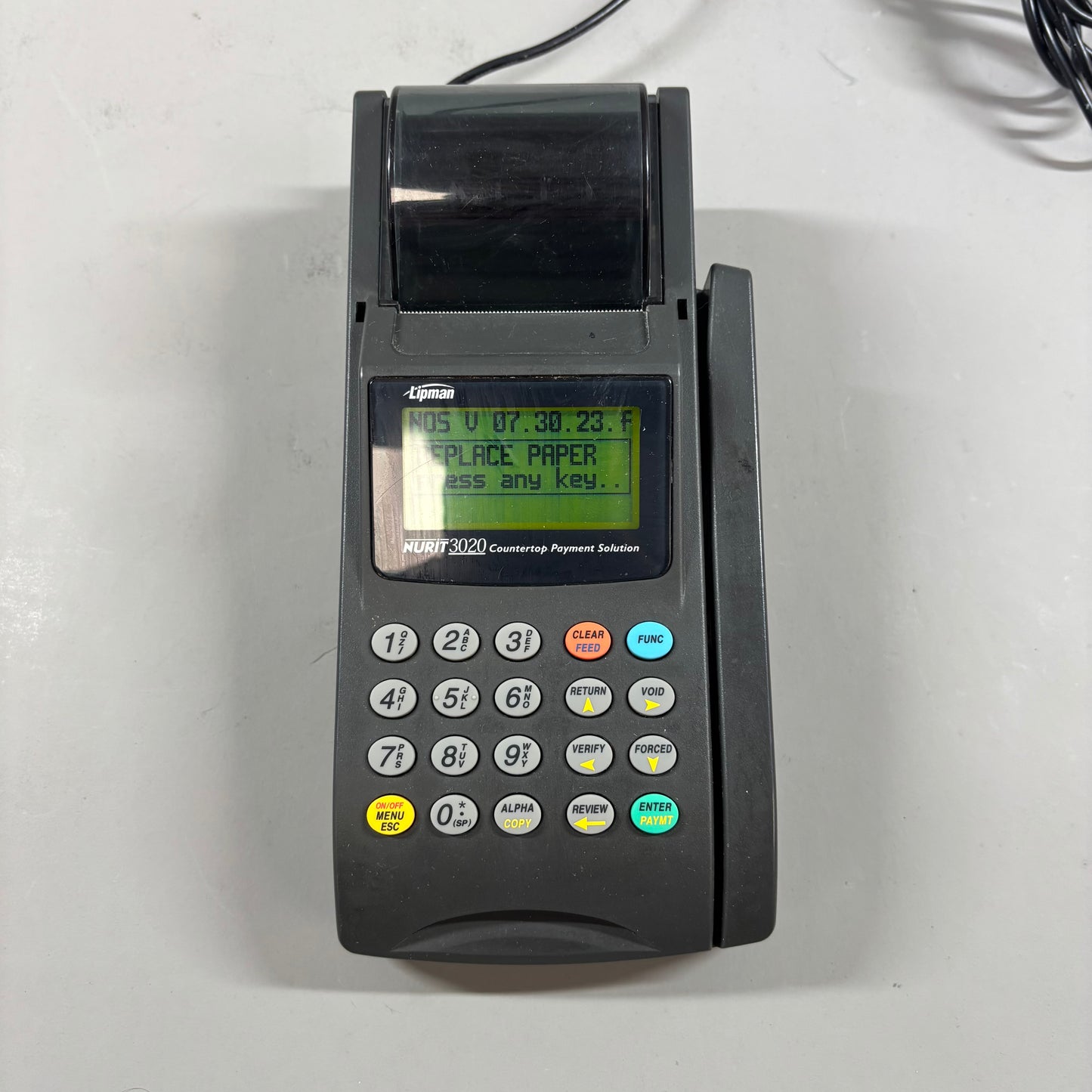 Lipman Nurit 3020 Countertop Payment Solution Card Reader