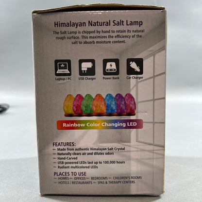 Open Box Saltean Color-Changing Himalayan Salt Lamp S-2100-M