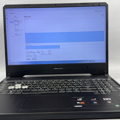 Asus FX505DT 15.6" Ryzen 5 3550H 2.1GHz 8GB RAM 256gb SSD GeForce GTX-1650