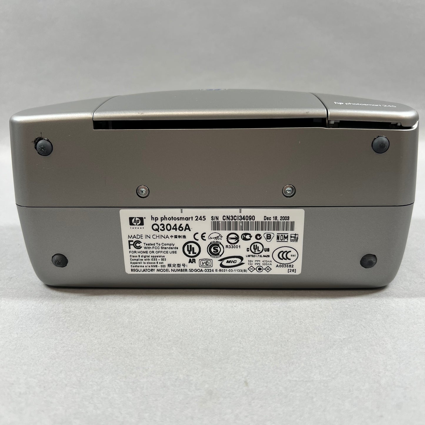 HP Photosmart 245 Digital Photo InkJet Printer 245