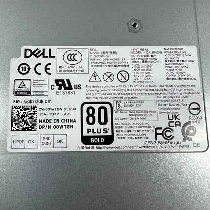 Dell D1000EGM-00 80 Plus Gold 1000W Fully Modular Power Supply