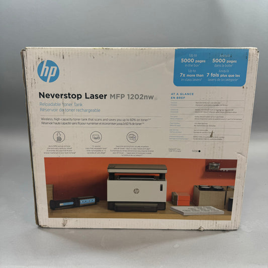 New HP Neverstop Laser Printer MFP 1202nw