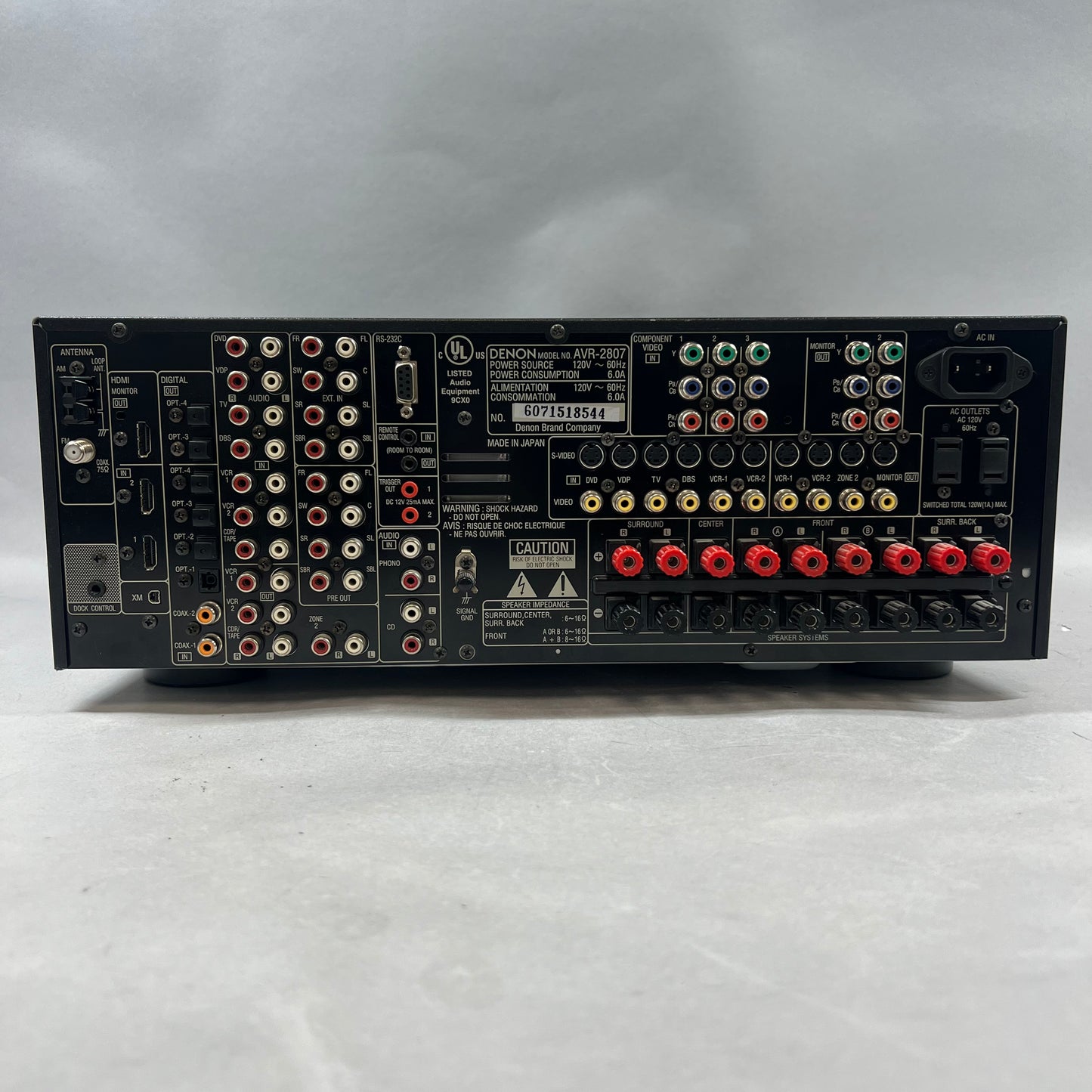 DENON AVR-2807 Radio Stereo