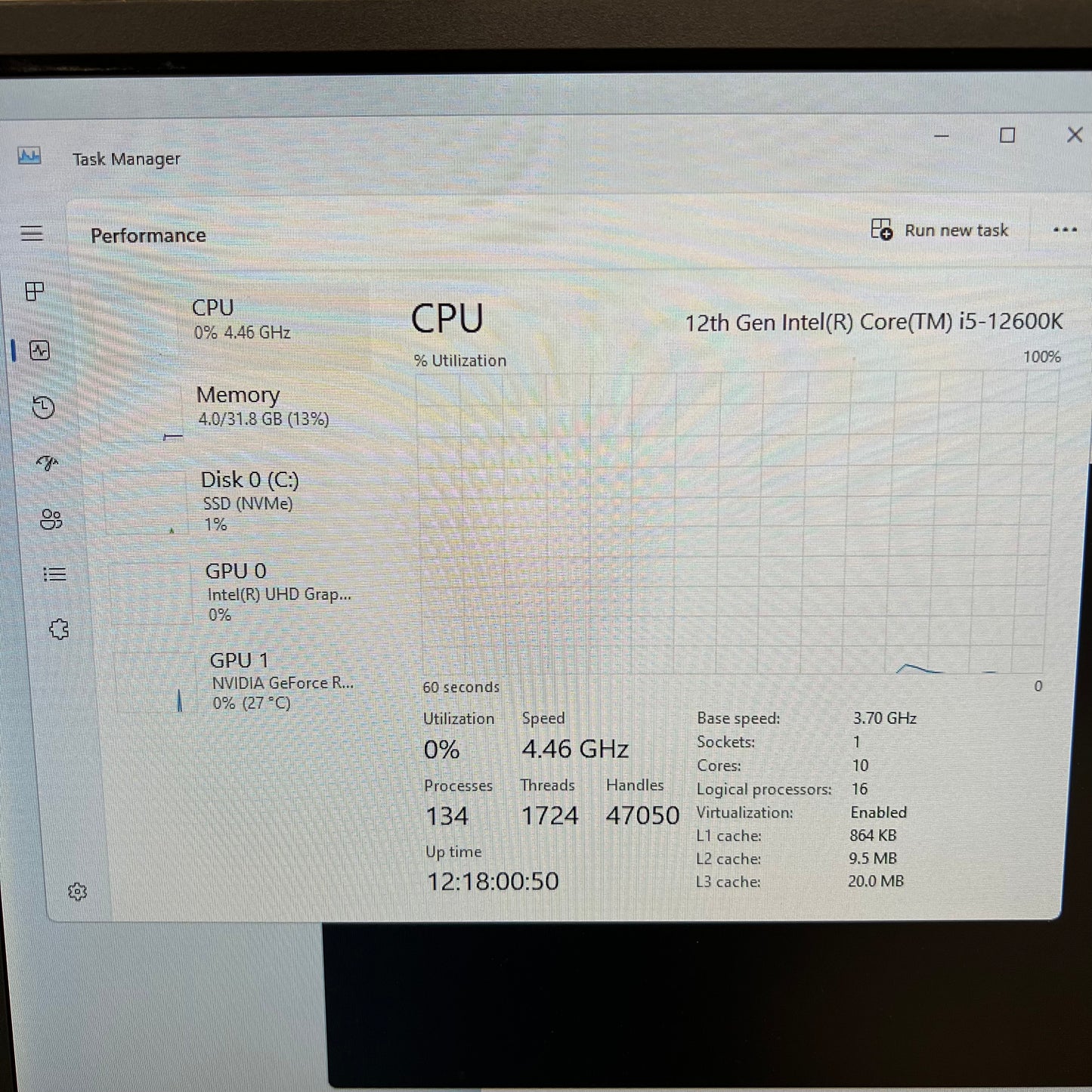 NZXT i-Series i5-12600k 3.70GHz 32GB RAM 1TB SSD Nvidia GeForce RTX 3060 Ti