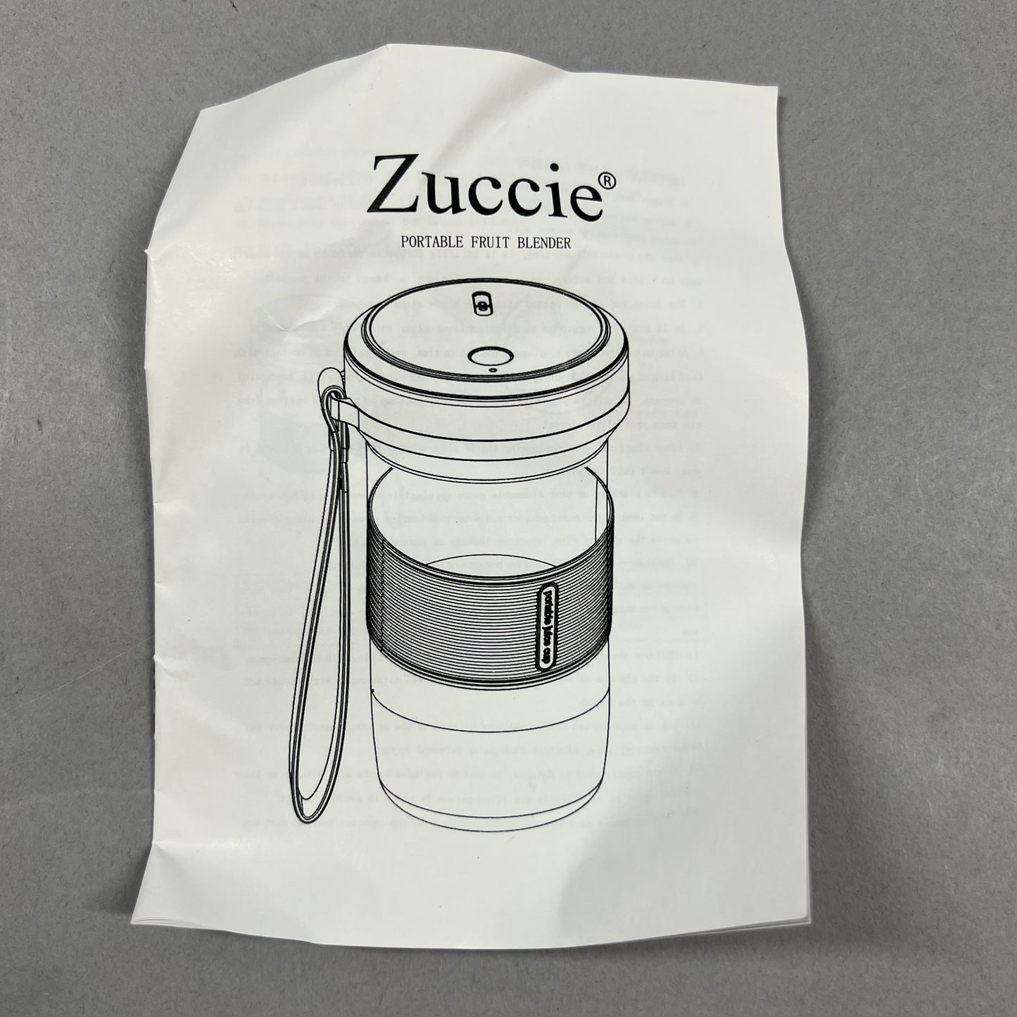 New Zuccie Portable Fruit Blender Blue