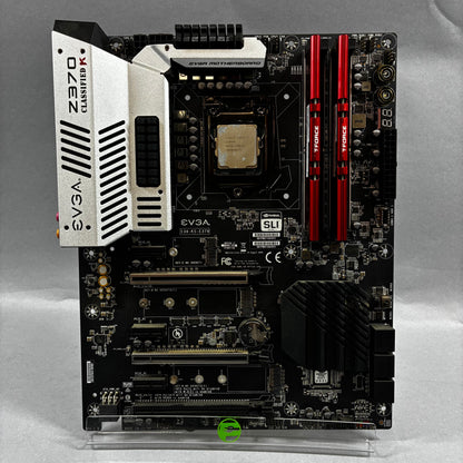 EVGA Z370 Cassified K LGA 1151 ATX W/Intel Core i7-8700 + 2 T-Force 8GB RAM