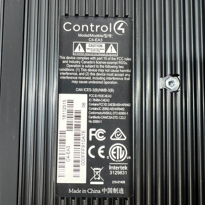 Control4 C4-EA3 Entertainment Automation Controller