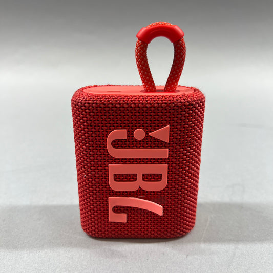 JBL Go 3 Portable Wireless Bluetooth Speaker Red
