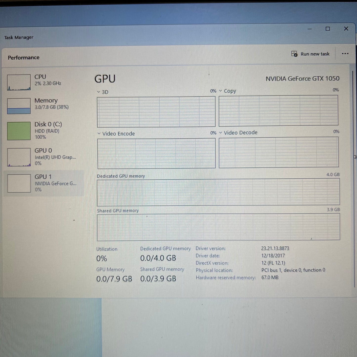 Acer Aspire N17C3 17.3" i5-8300H 2.3GHz 8GB RAM 1TB SSD GeForce GTX 1050