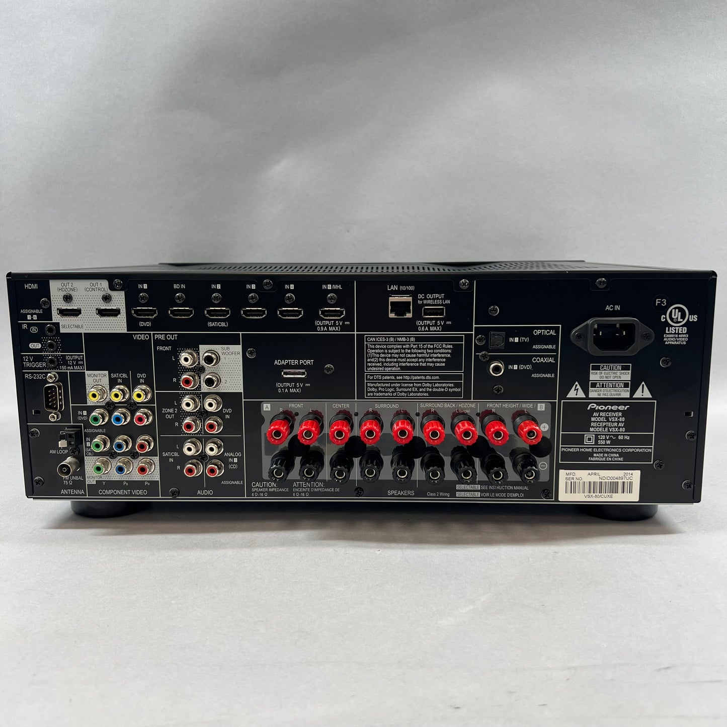 Pioneer Elite VSX-80 AV-Receiver
