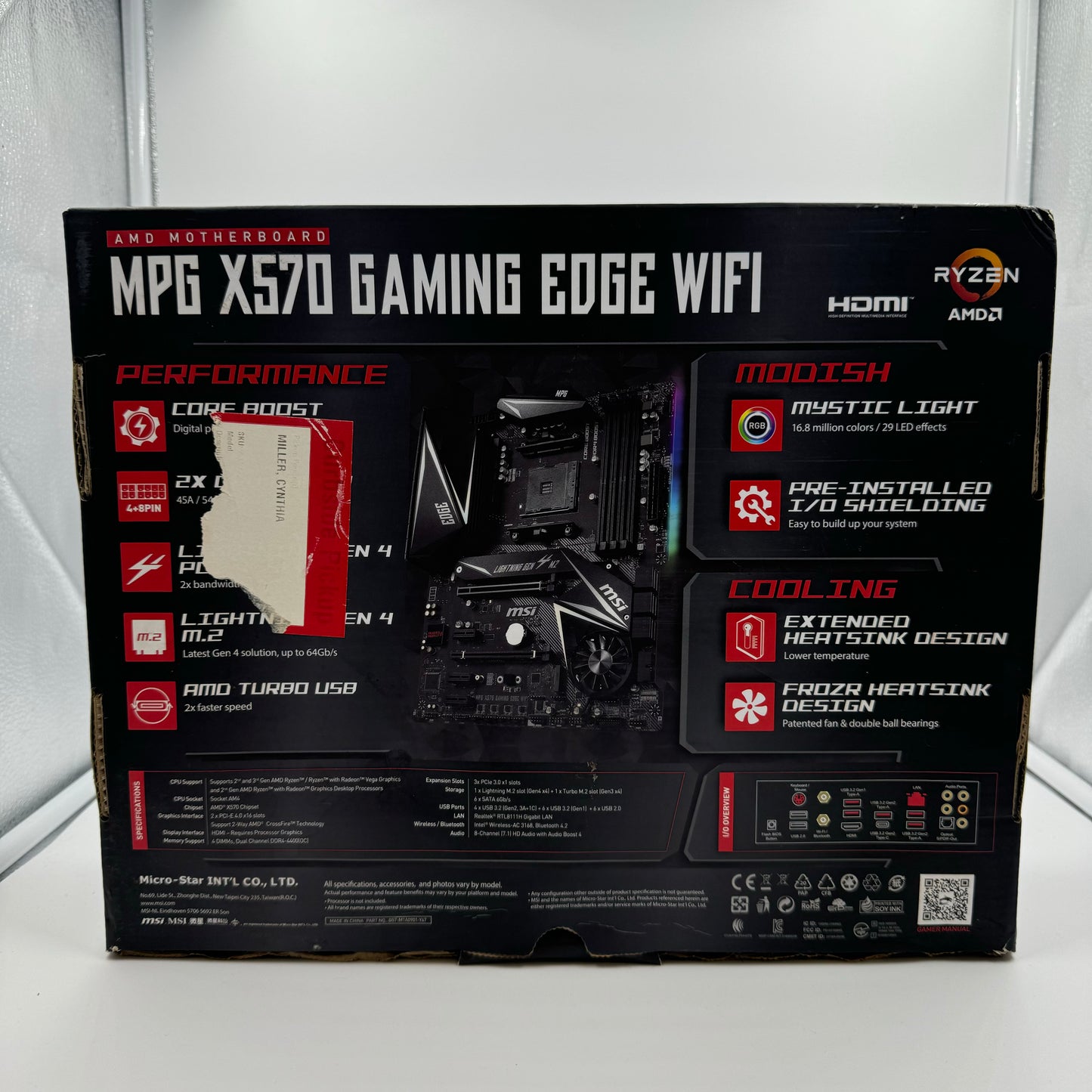 New MSi MPG X570 Gaming Plus AM4 ATX