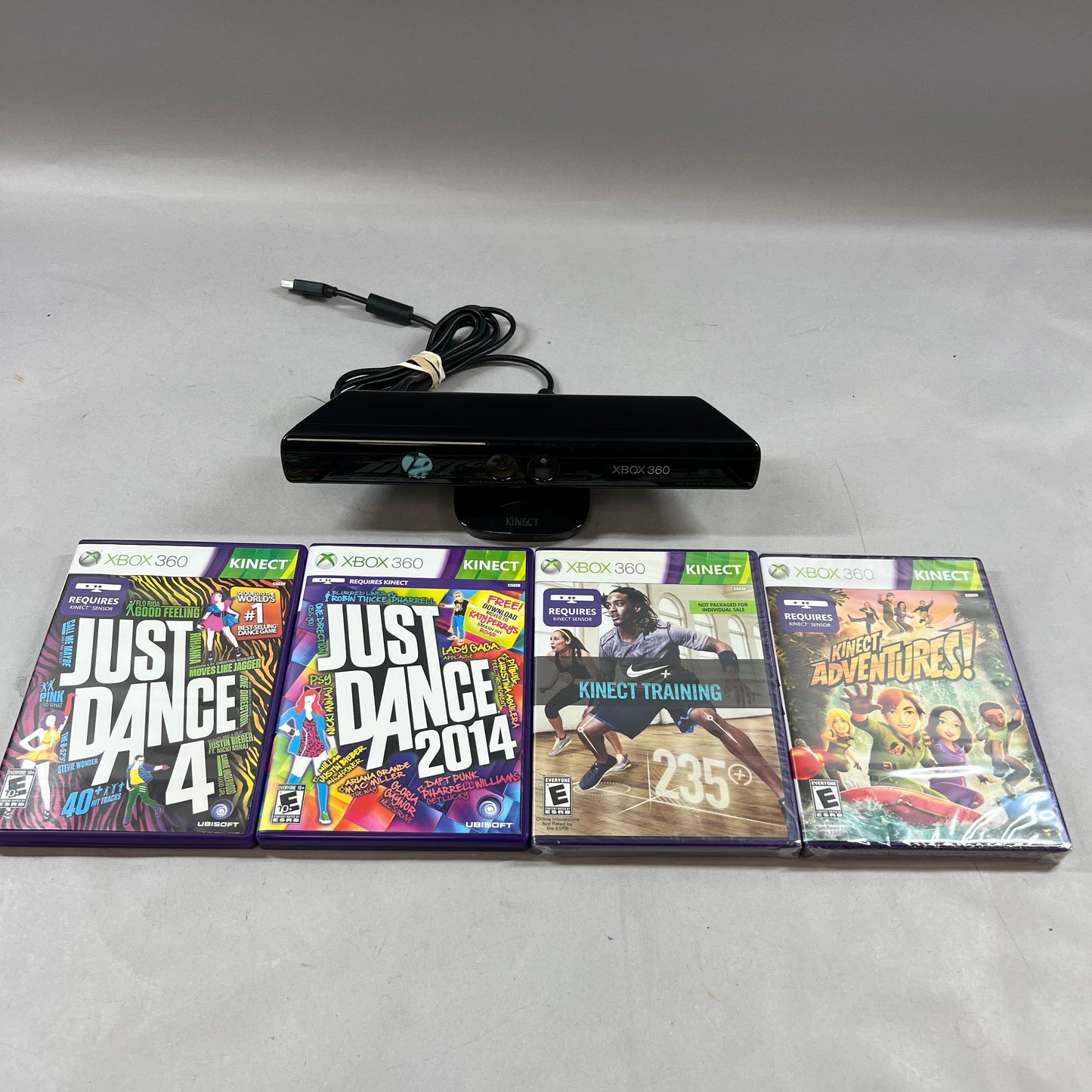 Used Xbox 360 Kinect and Games Bundle
