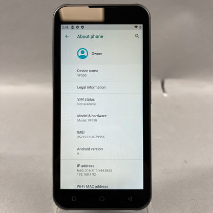 Factory Unlocked Bluebird VF550 Scanner 32GB Android Version 9 Absolute Black