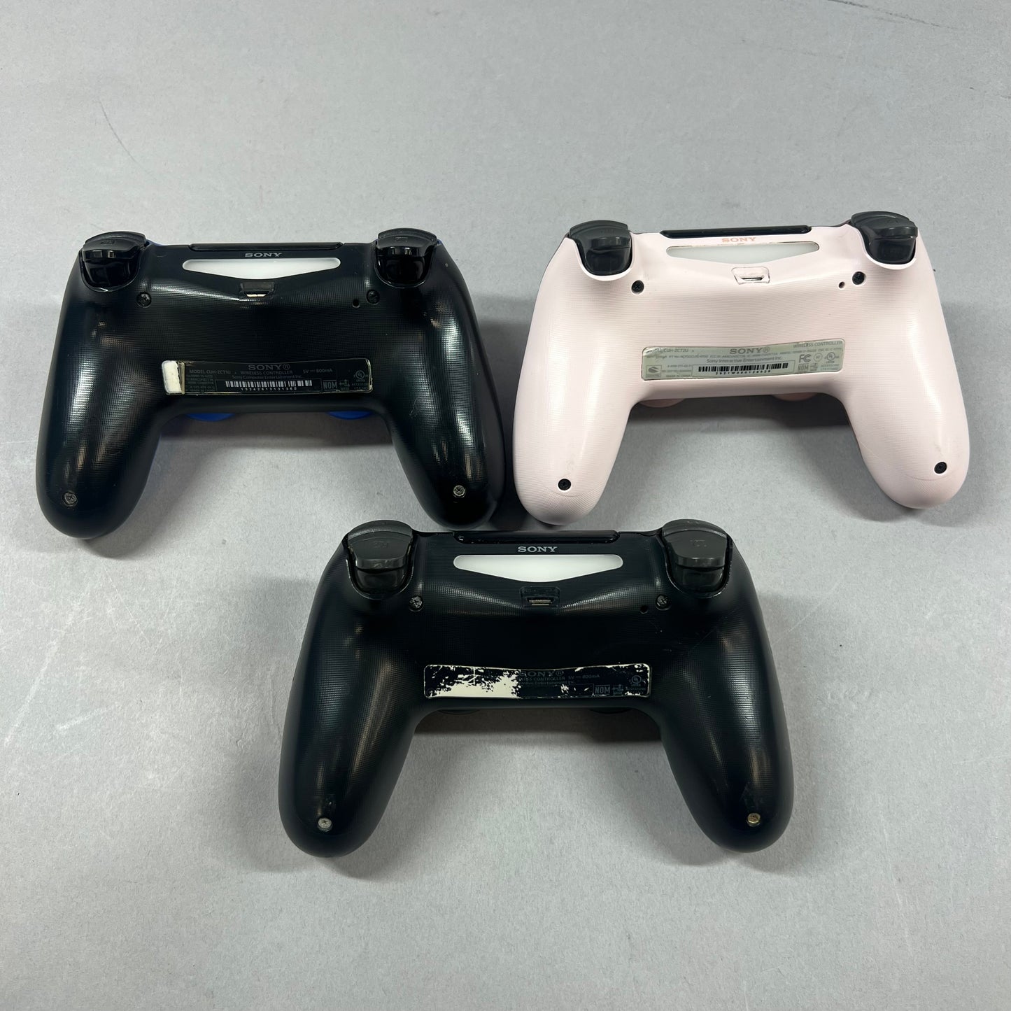 Lot of 3 Sony PlayStation 4 PS4 DualShock 4 Wireless Controllers