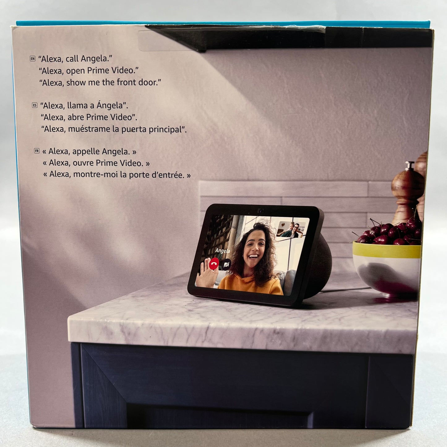 Open Box Amazon echo show 8 Smart Display with Alexa Black R85DD6