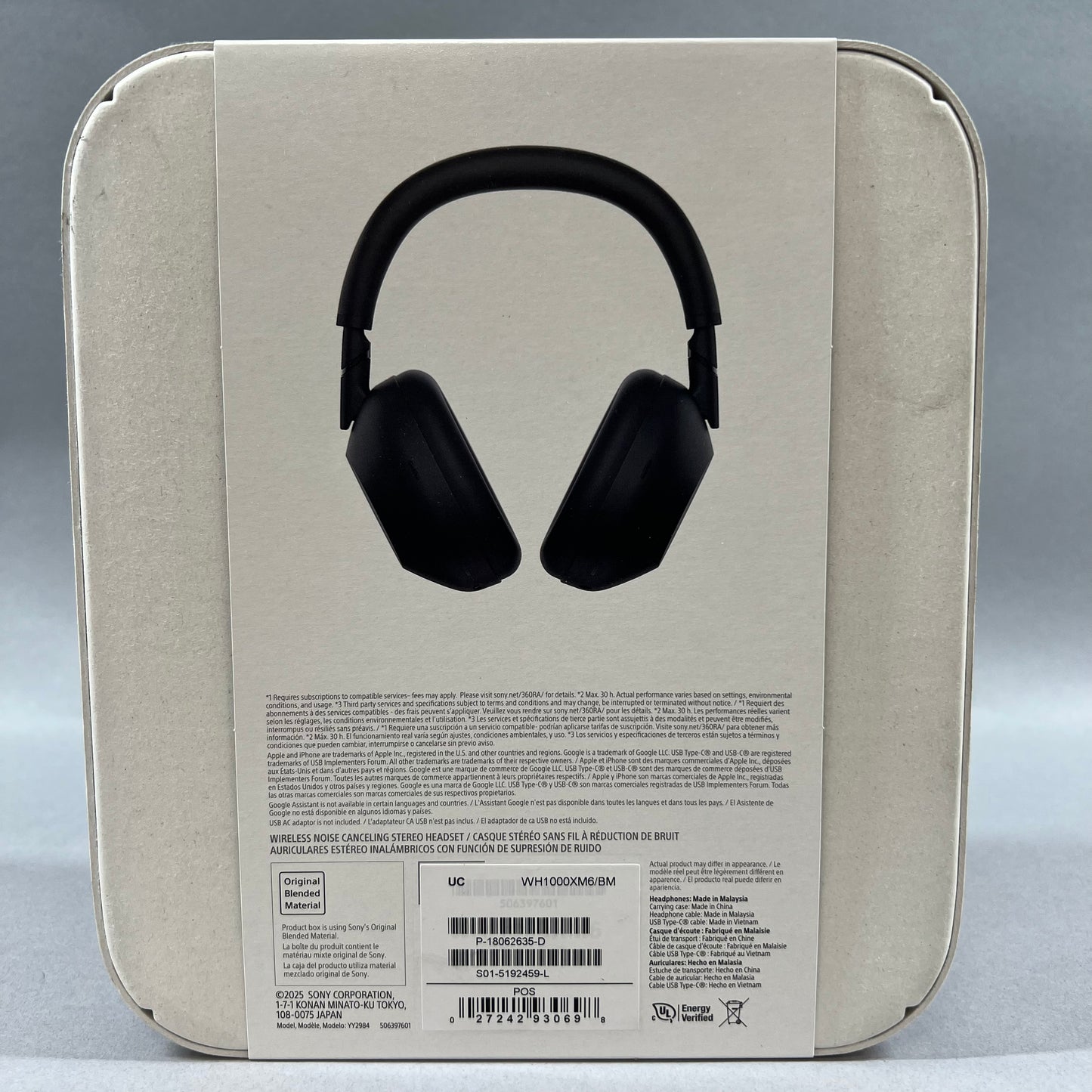 New Sony Sony Headphones WH-1000XM6 Black WH-1000XM6