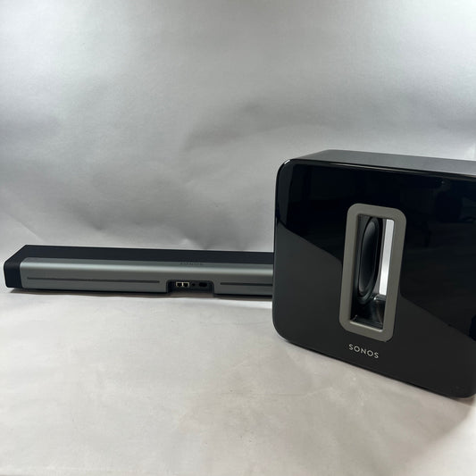 Sonos Playbar Home Theater Soundbar and Wireless Subwoofer Black