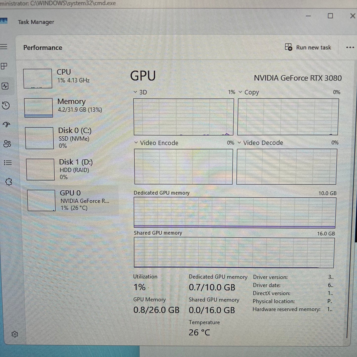 Alienware AMD Ryzen 7 5800x 3.80GHz 32GB RAM 1TB SSD 1TB HDD Nvidia GeForce RTX 3080