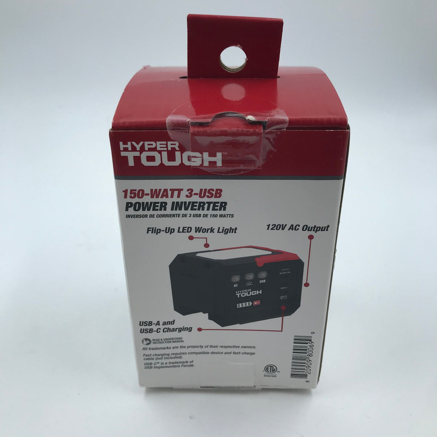 New Hyper Tough 150-Watt 3-USB Power Inverter Back Up Power Source 80069