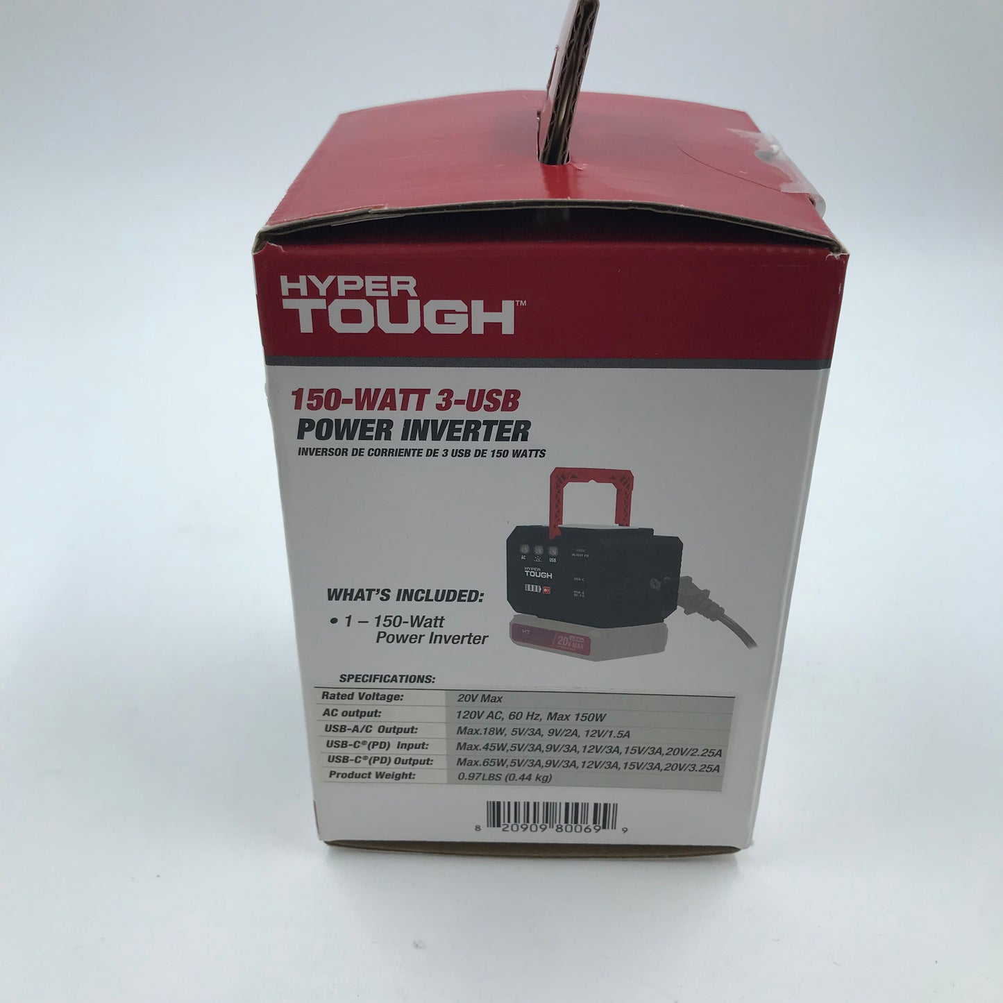 New Hyper Tough 150-Watt 3-USB Power Inverter Back Up Power Source 80069