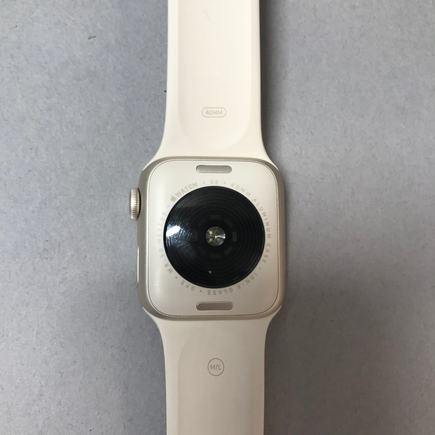 GPS Only Apple Watch SE 2nd Gen 40MM Starlight Aluminum Beige Nylon Band A2722