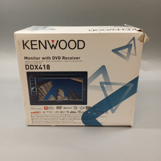 Kenwood Monitor with DVD Receiver Bluetooth Compatible DDX418