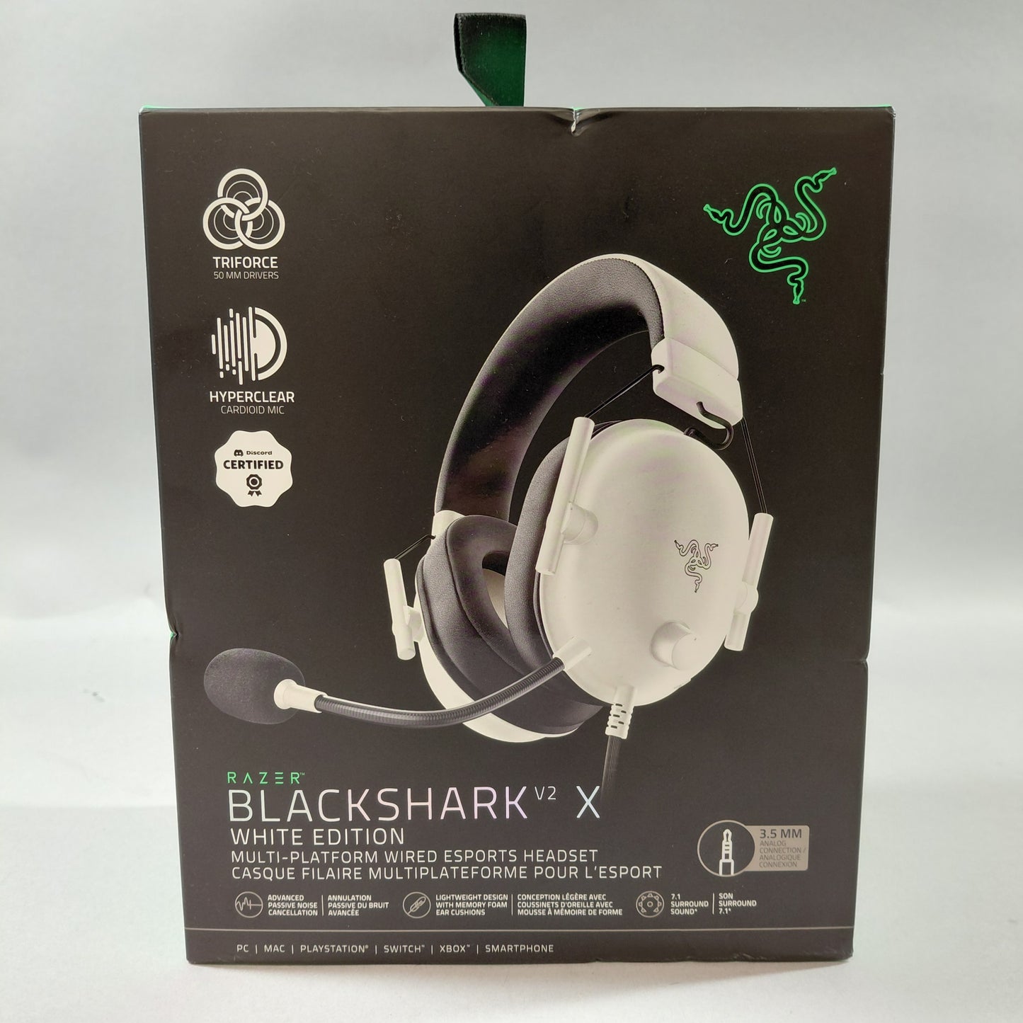 New Razer Blackwire 8225 Wired Over-Ear Headphones White