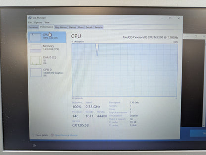 HP Stream  15-EG0067ST 11" Celeron N3350 2.3GHz 4GB RAM 64GB SSD