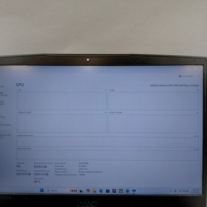 MSI Thin GF63 16" i5-11400U 2.7GHz 24GB RAM 256GB SSD GeForce GTX 1650