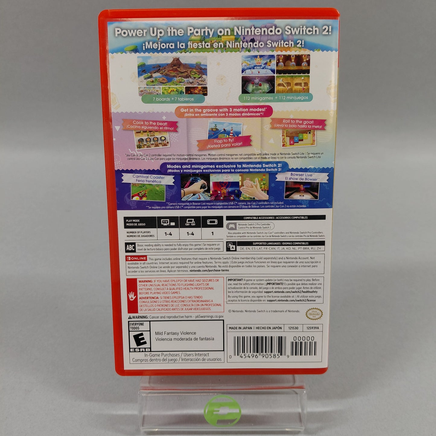 Nintendo Switch 2 BEE‑001 Black W/DonkeyKong Bananza, Super Mario Party & Camera