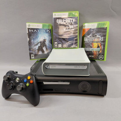 Microsoft Xbox 360 120GB Black 1439 W/Xbox 360 HD DVD Player
