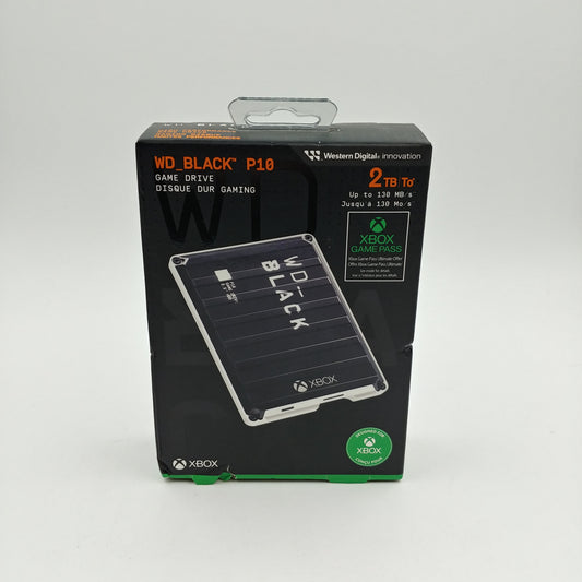 New Western Digital WD Portable BLACK P10 Game Drive 2TB SATA 2.5" External SSD