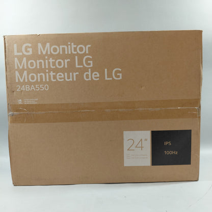 Open Box LG 24" 24BA550 FHD Fast IPS 100Hz Business Monitor