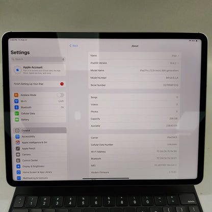 WiFi Only Apple iPad Pro 12.9" 6th Gen 256GB Space Gray MP603LL/A