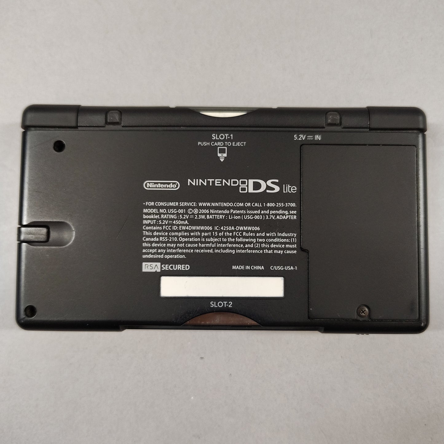 Nintendo DS Lite Handheld Game Console USG-001 (Bad Hinges)