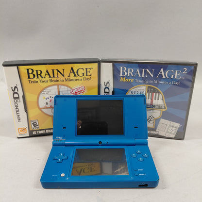 Nintendo DSi DSi Handheld Game Console TWL-001 Aqua Blue