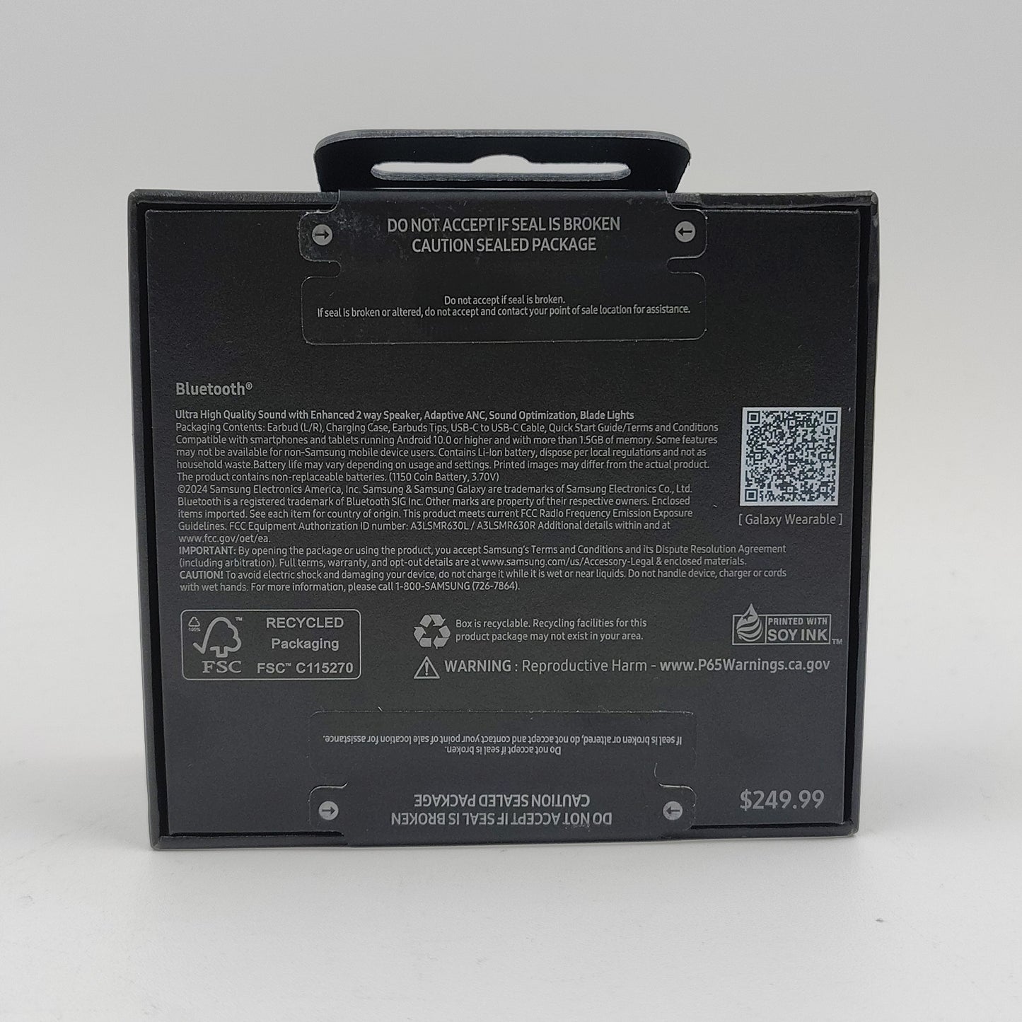 New Samsung Galaxy Buds3 Pro  Noise Cancelling Wireless Bluetooth Earbuds Black