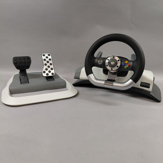 Microsoft Xbox 360 Wired Speed Wheel White WRW02
