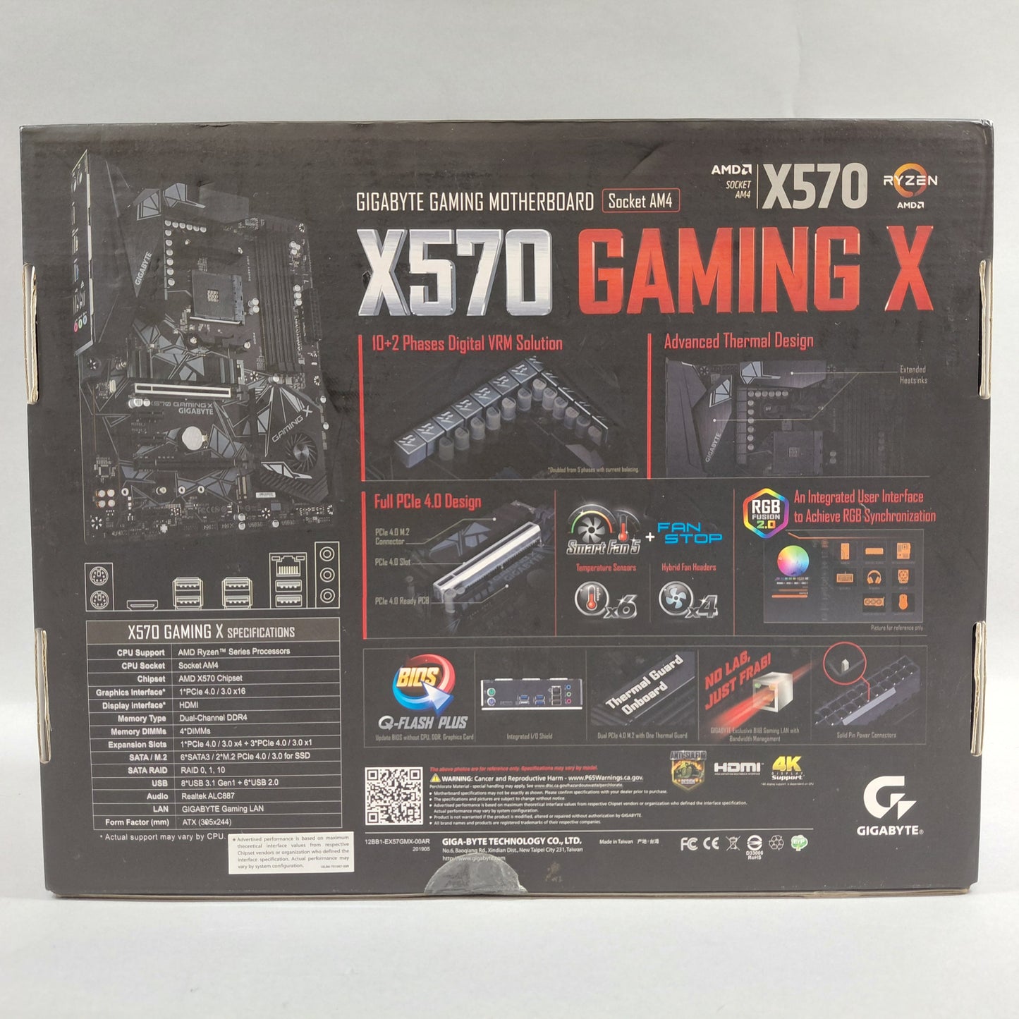 New Gigabyte X570 Gaming X AM4 ATX