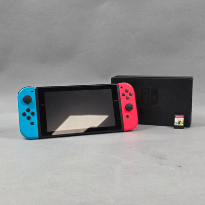Nintendo Switch v1 Video Game Console HAC-001 Red/Blue