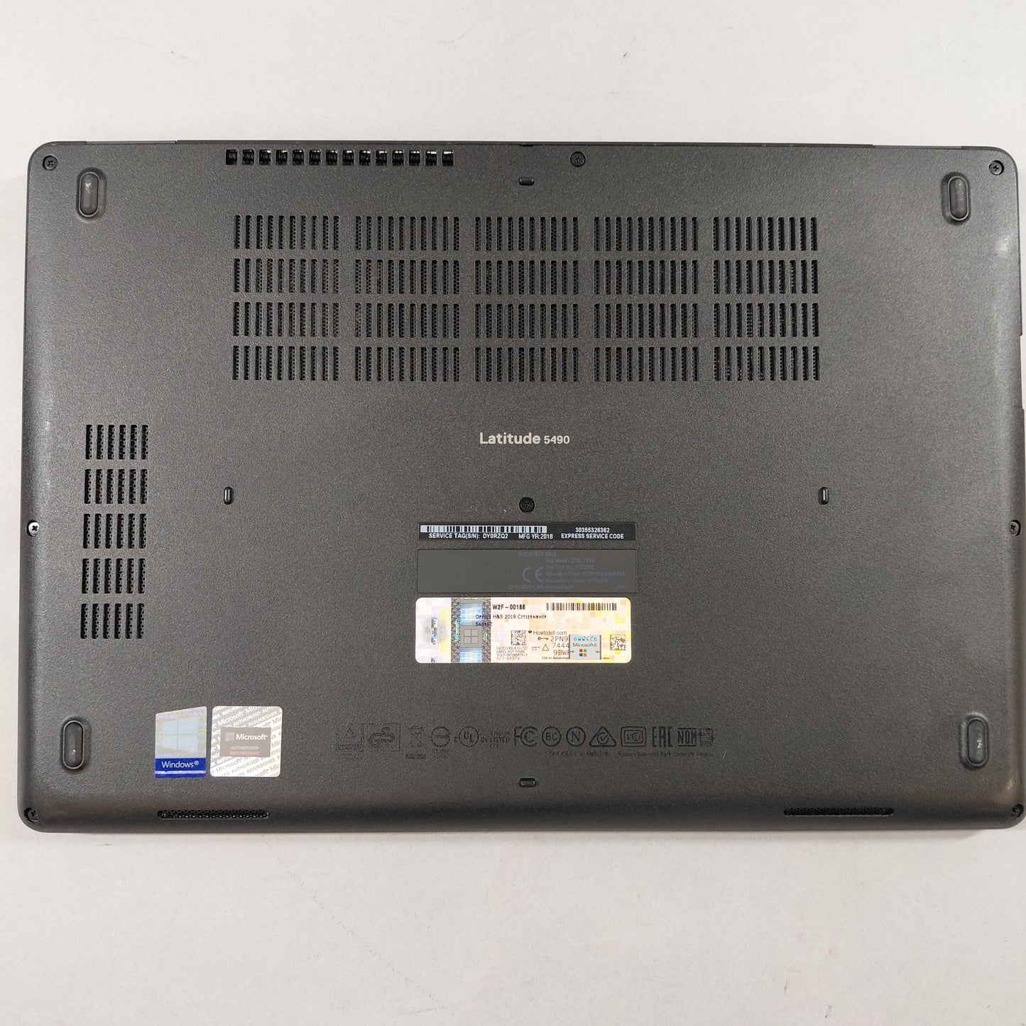Dell Latitude 5490 13.4" i5-8350U 1.7GHz 16GB RAM 250GB SSD