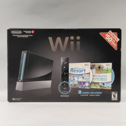 Open Box Nintendo Wii Video Game Console Black