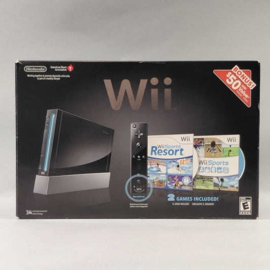 Open Box Nintendo Wii Video Game Console Black