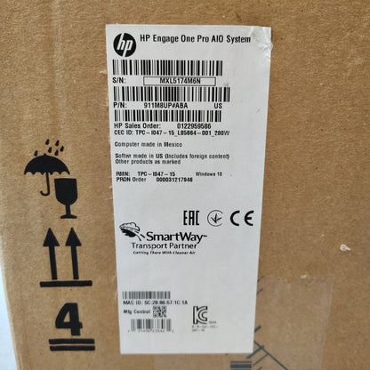 New HP Engage One Pro AIO System 15.6" i5-10500E 3.1GHz 16GB RAM 256GB SSD