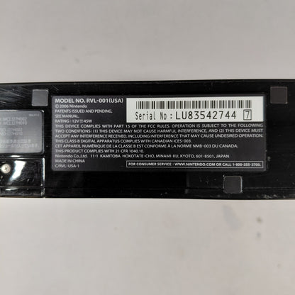 Nintendo Wii Video Game Console RVL-001 Black