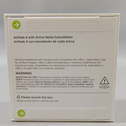 New Apple AirPods 4th Gen ANC with MagSafe Charging Case  MXP93LL/A